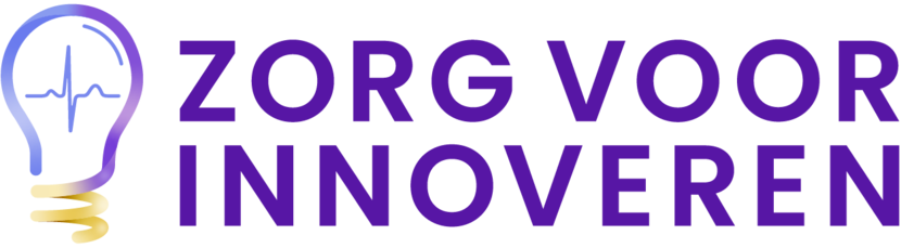 Logo van Zorg voor Innoveren met daarop een lampje afgebeeld.